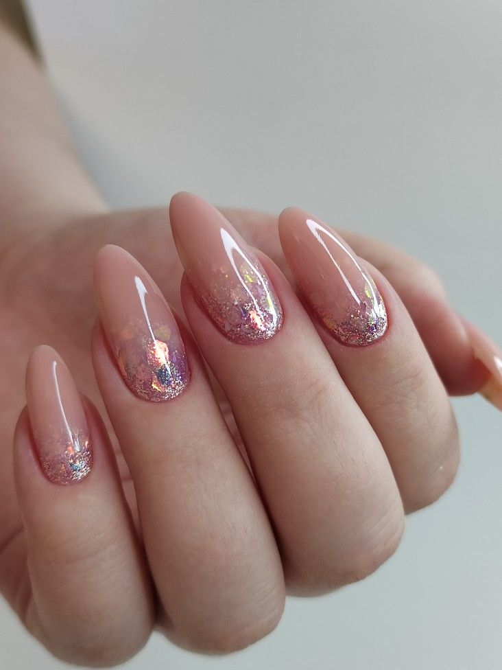 Мк с молочной базой и блёстками 🌟💅🏼#мк #молочнаябаза ...