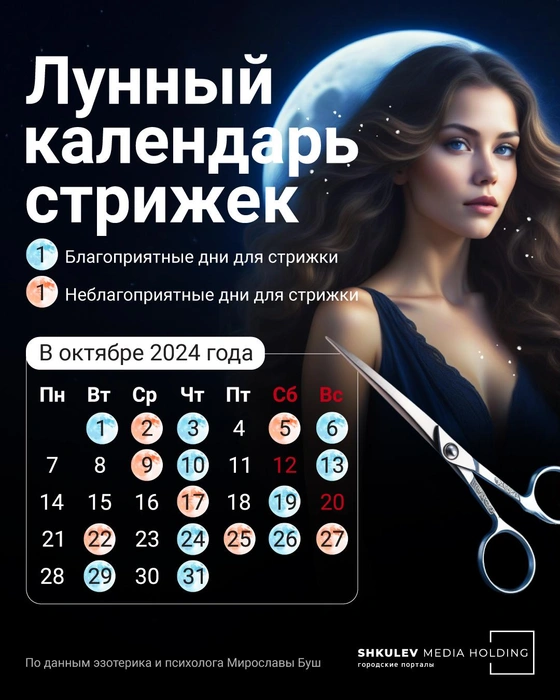 Лунный календарь стрижек на октябрь 2019 | 1+1 |