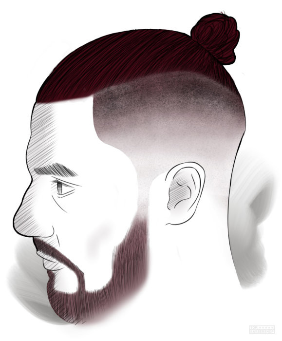 Стрижка “Top Knot” – TOP BARBERSHOP