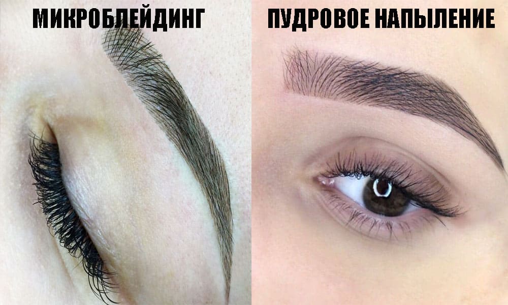 Пудровое напыление бровей: что это за ...