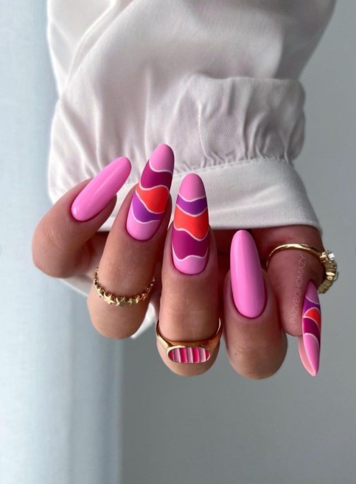 12 Cute Pink Nail Designs: Adorable ...