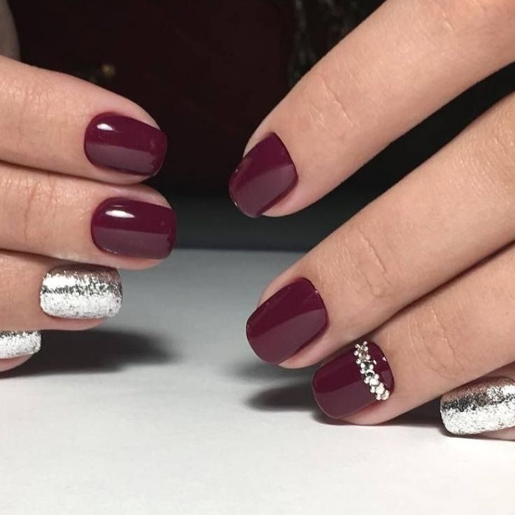 Matte burgundy nails : r/Nails