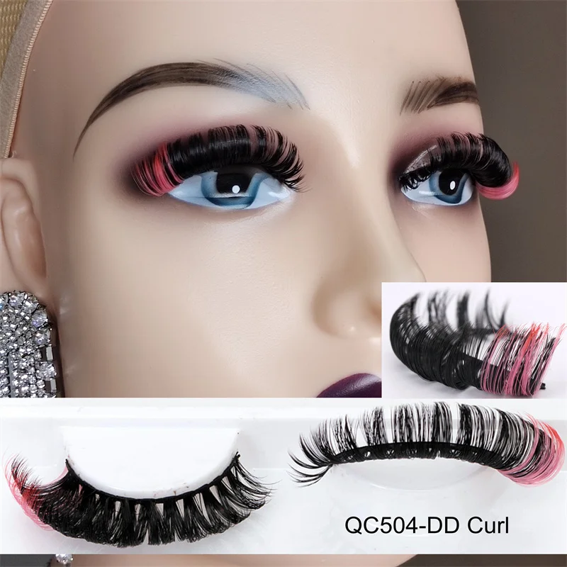 Luxury Lashes Ресницы для наращивания Омбре синие МИКС изгиб ...