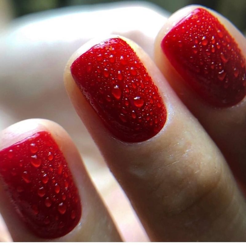 Красный маникюр 💅🏻 Red manicure