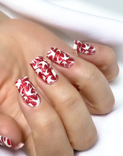 Red nails | красный маникюр