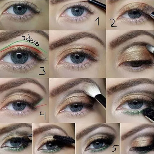 Smoky eyes» макияж, Смоки айс пошаговая ...