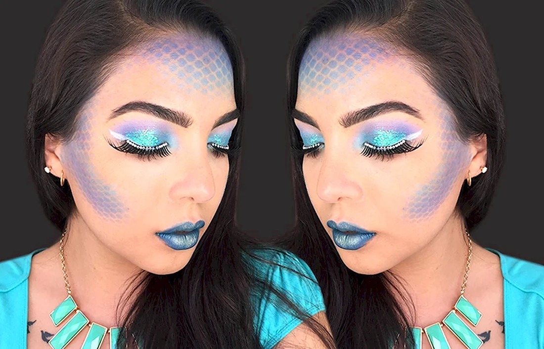 Halloween Mermaid Makeup