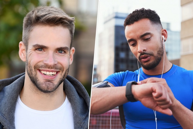 Мужская стрижка с деталями фейд и андеркат. Men's Haircut ...