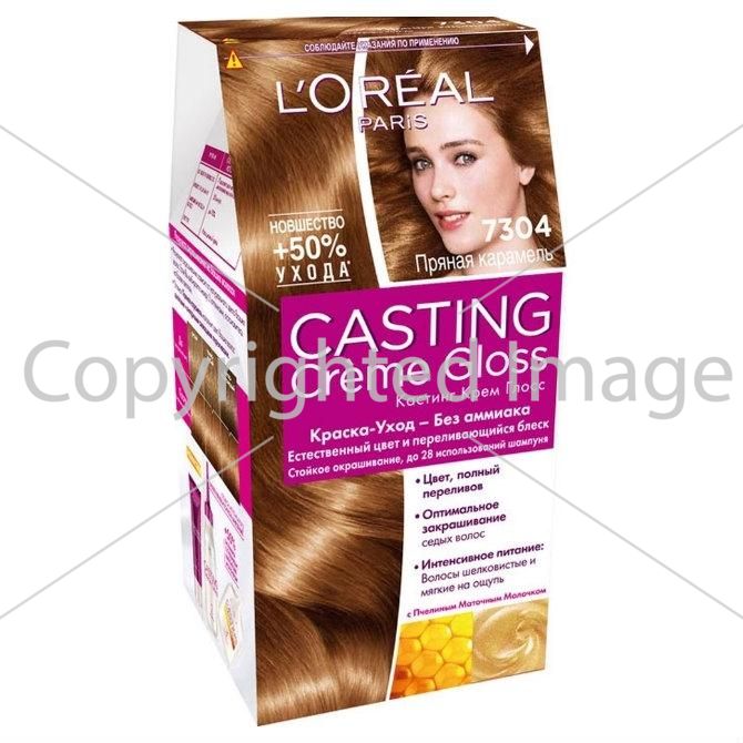 L'Oreal Краска-уход Casting Creme Gloss 7304 Пряная карамель ...