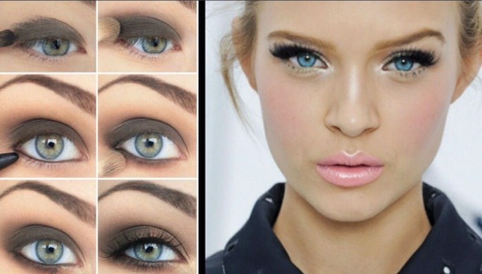 Smoky eyes» макияж, Смоки айс пошаговая ...