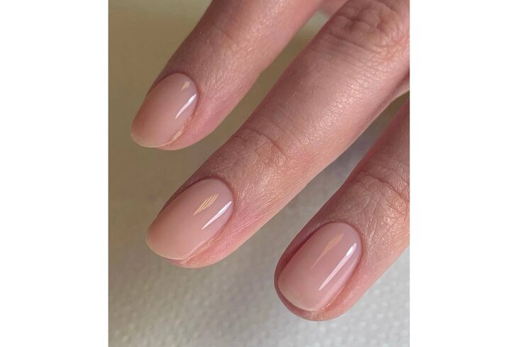 Нежный френч омбре//Baby boomer nails ...