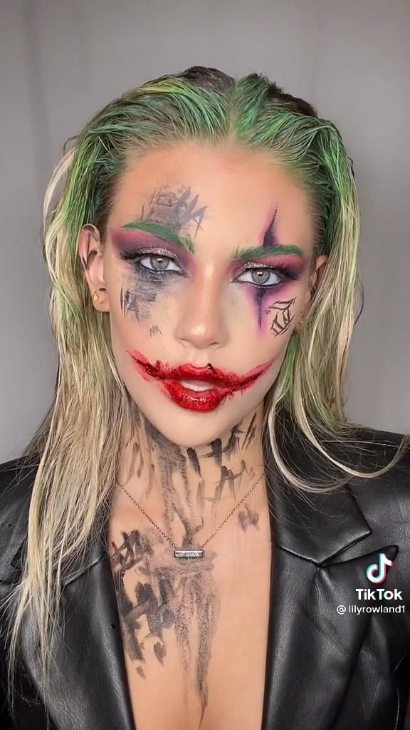 Грим ДЖОКЕР.Макияж на Хэллоуин.Joker halloween makeup ...