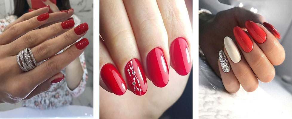 Red French Manicure / Красный Френч ...