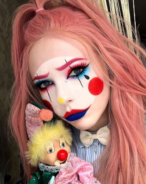 МАКИЯЖ КЛОУНА | CLOWN MAKEUP | МАКИЯЖ НА ХЭЛЛОУИН | МАКИЯЖ НА ...