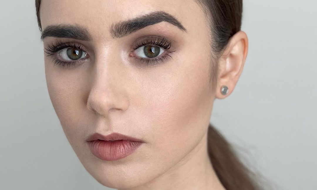 Обои глаза, взгляд, лицо, фото, face, lily collins, лили ...