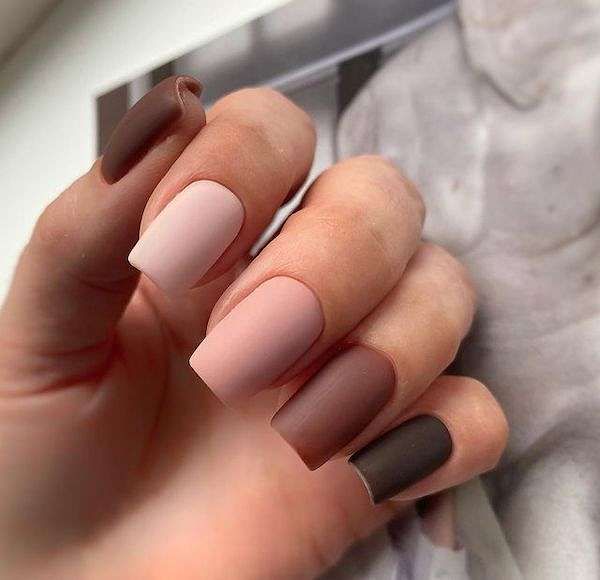 Коричневый маникюр - идеи и примеры дизайна • Журнал NAILS