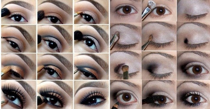 Smoky eyes» макияж, Смоки айс пошаговая инструкция.