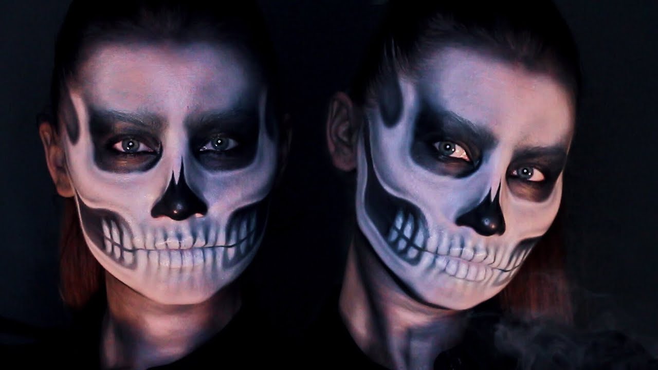 Sugar Skull Catrina Halloween Makeup Сахарный череп макияж на ...