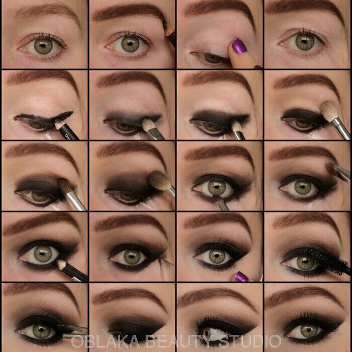 Как сделать макияж smoky eyes для зеленых глаз