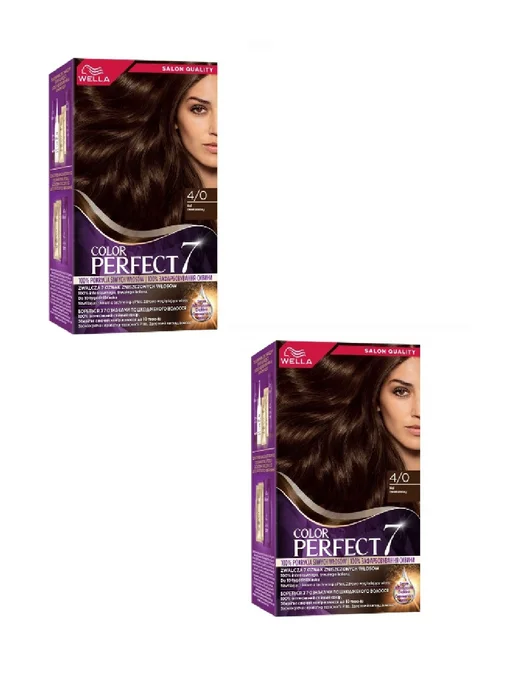 Стойкая крем-краска Wella Color Perfect № 2/8 Иссиня-черный в ...