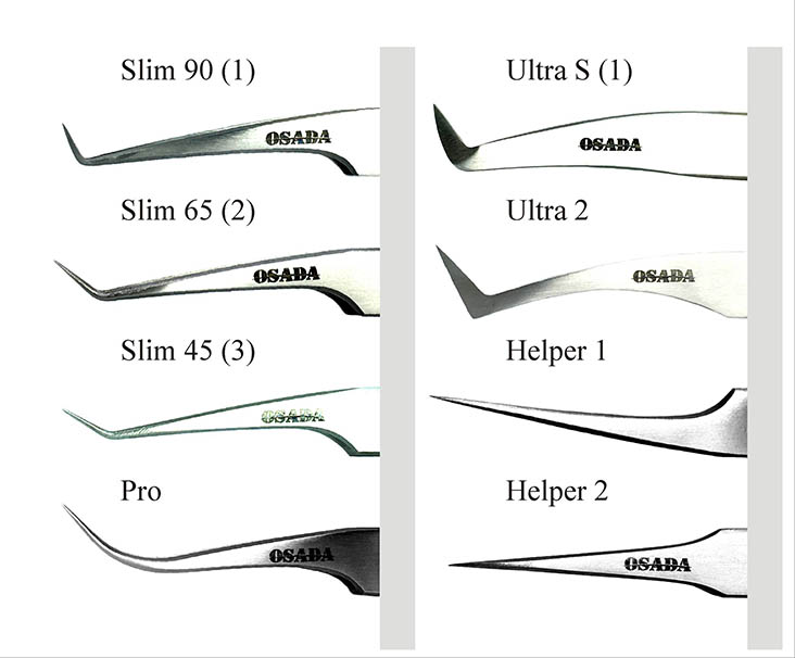 Виды пинцетов для наращивания ресниц ...