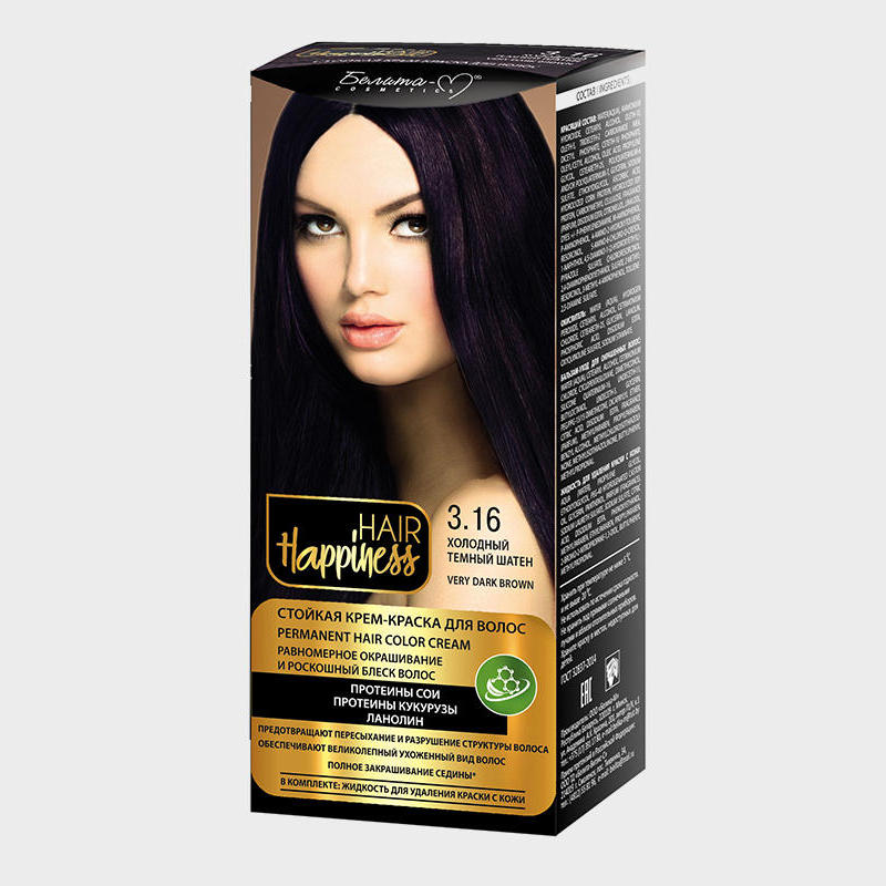 Белита-М HAIR HAPPINESS Стойкая крем-краска для волос серии ...