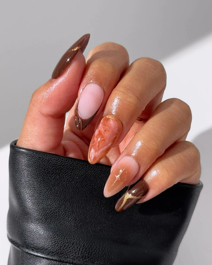 Golden French Manicure / Золотой Френч ...