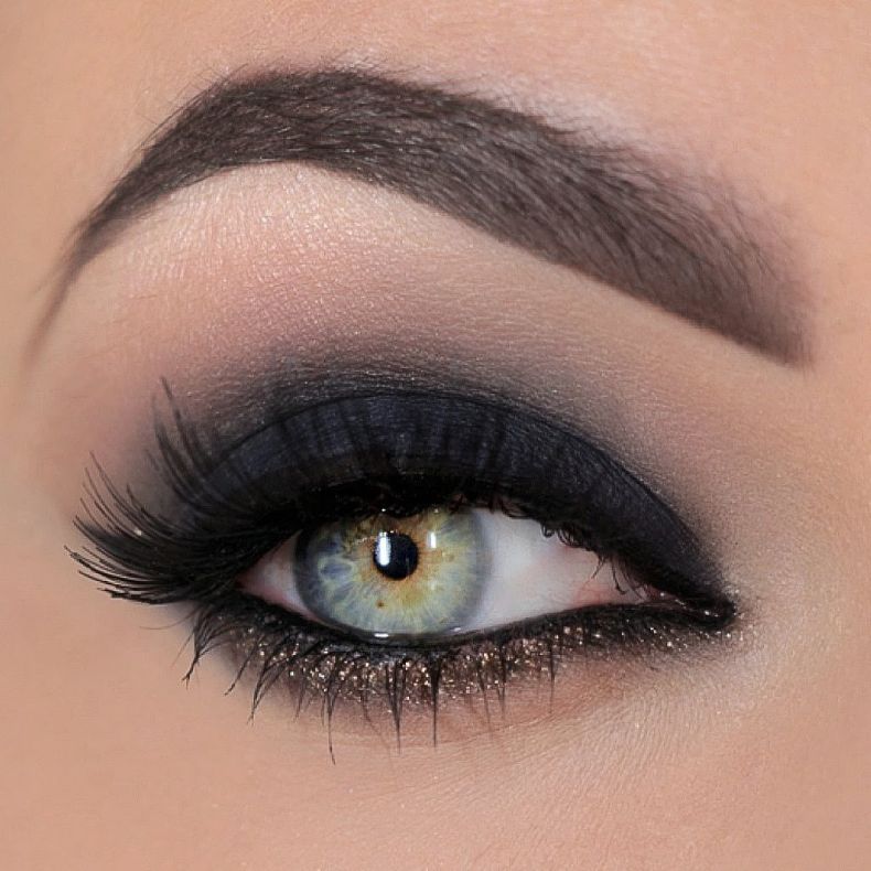 Black smokey eye makeup, Prom eye ...