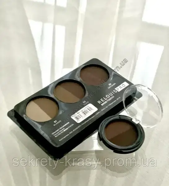 Тени для бровей Relouis Pro Brow Powder 01 Blonde, 3 г ...