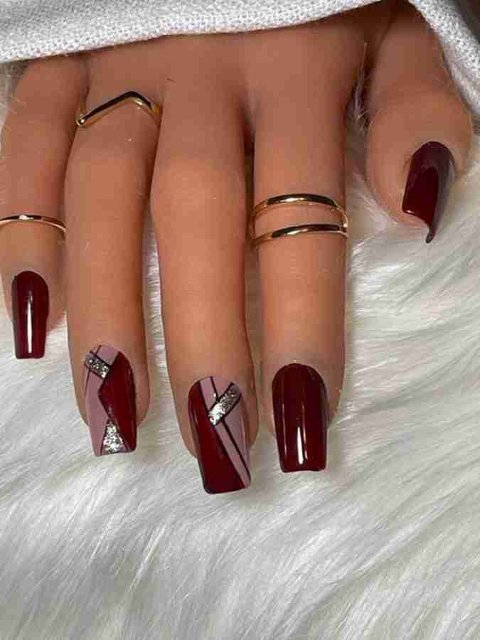 Burgundy nails – rich manicure color ...