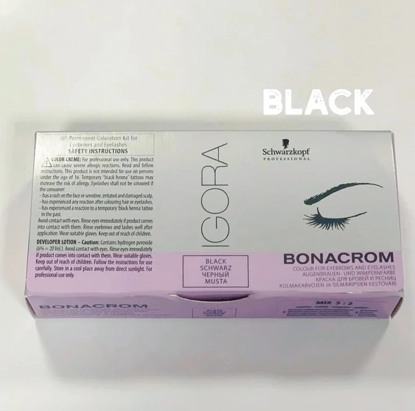 Schwarzkopf Краска для бровей и ресниц Коричневая igora bonacrom