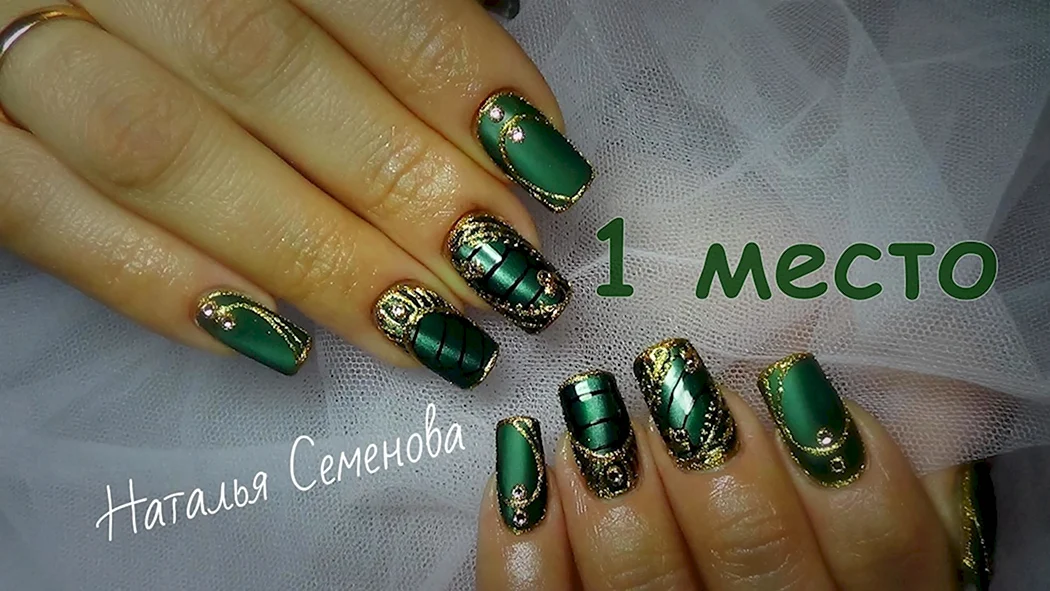 ТОП 10 ЗЕЛЁНОГО МАНИКЮРА | TOP 10 NAIL ART - YouTube