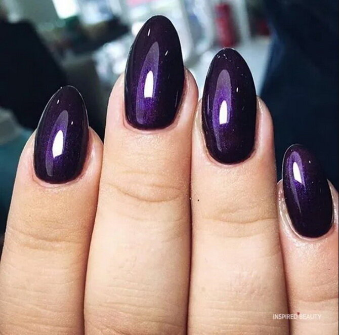 BarryM Bright Purple и BarryM Gelly Plum с золотом