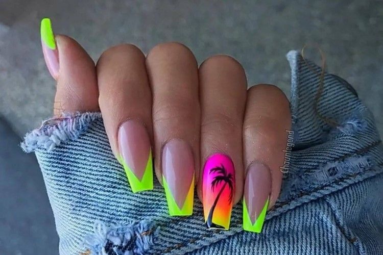 Sea nail designs Море дизайн ногтей