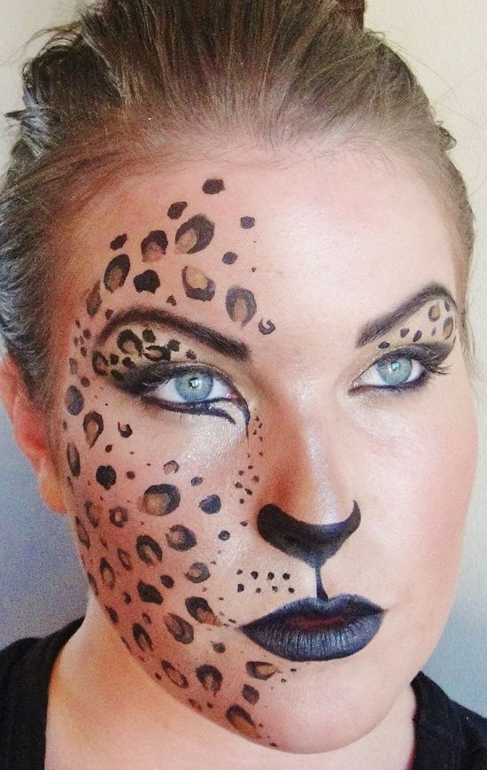 Halloween Leopard Makeup Tutorial