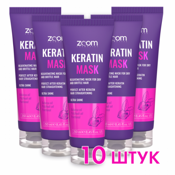 Маска для волос Zoom Cosmetics Keratin Mask - «Маска с ...