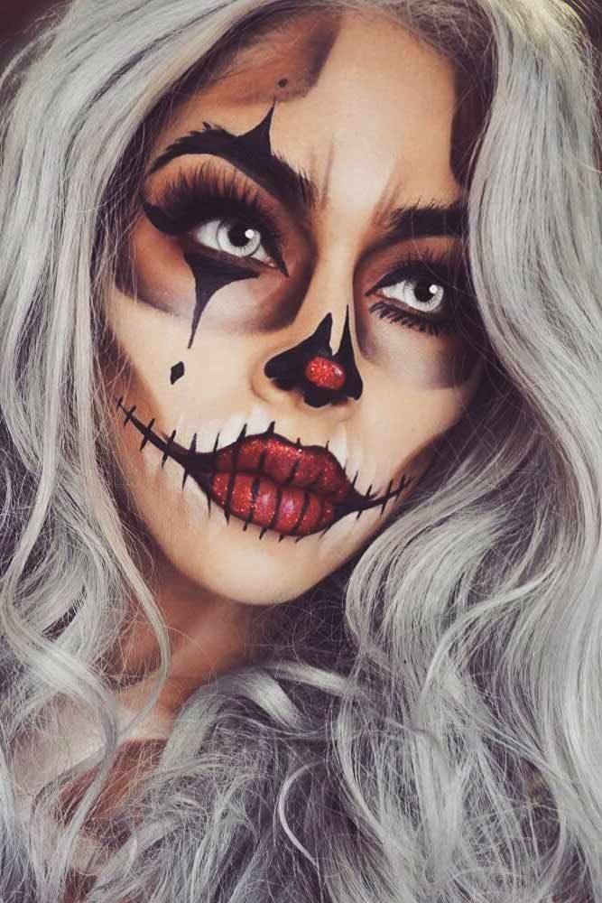 makeup for halloween ...