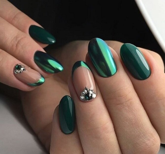 45 фото идеального зеленого маникюра 2023 | Nailspiration.net