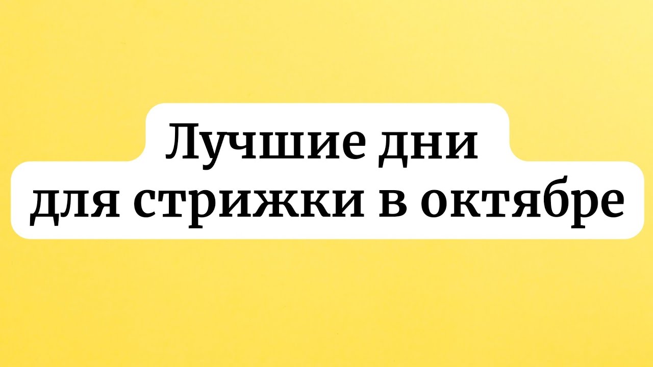 Стрижка, покраска и уход за волосами в октябре-2024: в какие ...