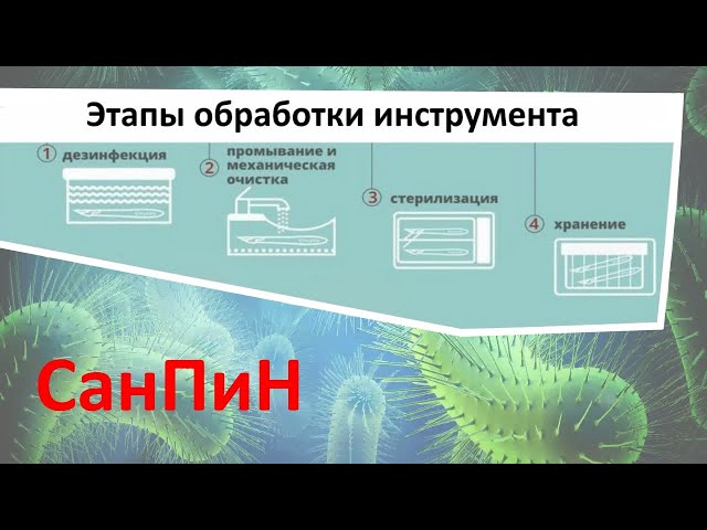 Дезинфекция и стерилизация маникюрных инструментов в ногтевом ...