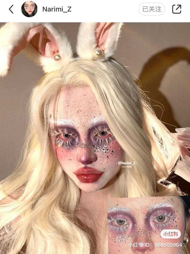 Easter Bunny makeup