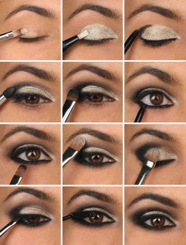 Синие Smoky eyes - пошаговый макияж ...