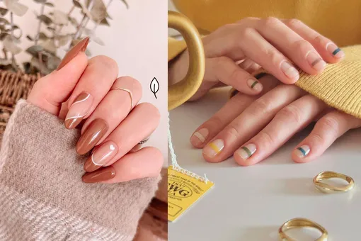 NEW! Маникюр с листьями на осень 2021 | Nailspiration.net